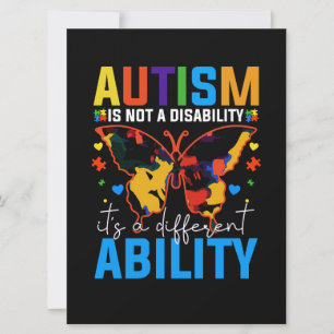 Cartão Autismo Não É Deficiência É Diferente