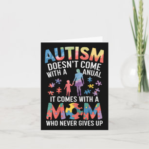 Cartão Autismo não vem com um manual que vem com um