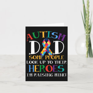 Cartão Autismo Pai Ribbon Son É Meu Herói Autismo Awa