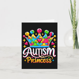 Cartão Autismo Princesa Autismo Sensibilização Rainha 1