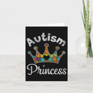 Cartão Autismo Princesa Filha Consciência Autista