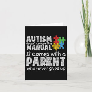 Cartão Autismo Sensibilização Mãe Pais Pais Autistas Cria