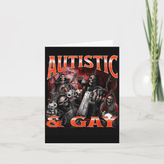 Cartão Autista E Gay Engraçado Esqueleto Duro Meme Bootle