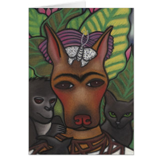 Cartão Auto Pawtrait 1940 de Frida