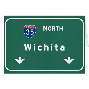 Cartão Autoestrada da estrada nacional dos ks de Wichita