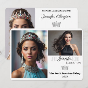 Cartão Autografo Titleholder para Pageant