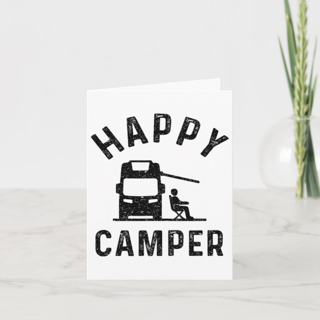 Cartão Autohome Rv Stuff Men Happy Camper (Frente)