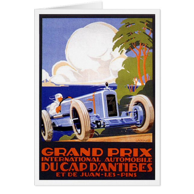 Cartão Automível do Grande Prêmio Internacional (Frente)
