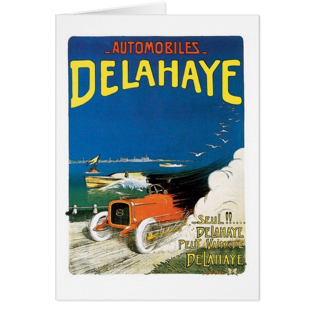 Cartão Automobiles Delahaye (Frente)