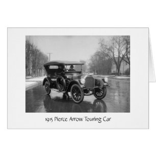 Cartão Automóvel 1915 da seta de Pierce do vintage,