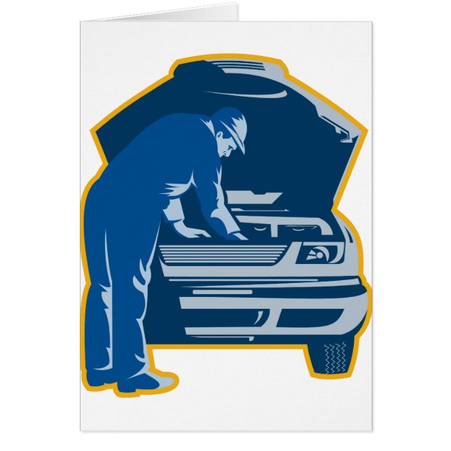 Cartão automóvel do carro da fixação do reparo do (Frente)