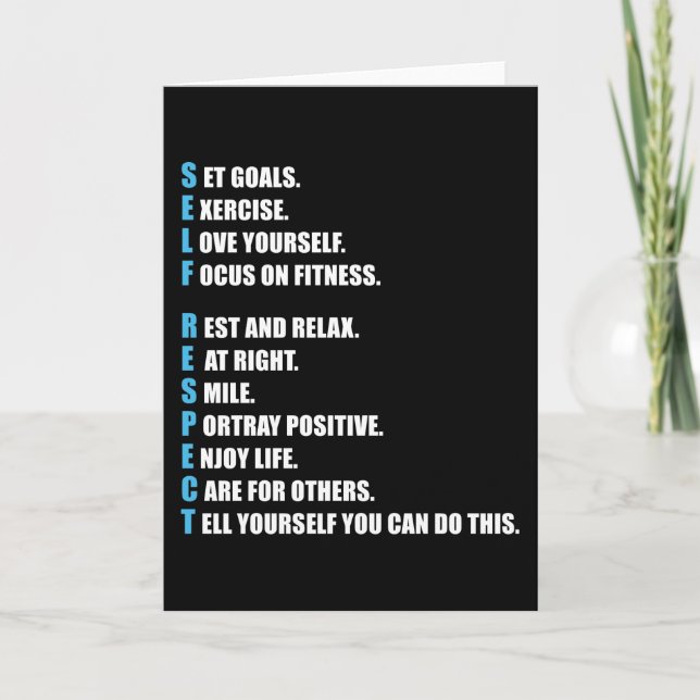 Cartão AUTORESPEITO - Motivação (Frente)