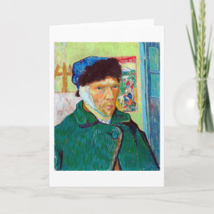Cartão Autoretrato com um Orelho Bandrado, Van Gogh