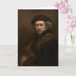 Cartão Autorretrato de Rembrandt: Pintor da Idade de Ouro