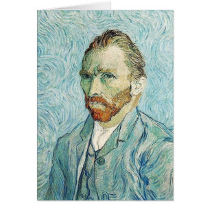 Cartão Autorretrato de Vincent Van Gogh