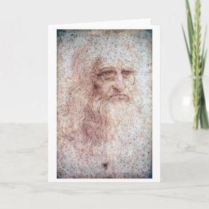 Cartão Autorretrato, Leonardo da Vinci