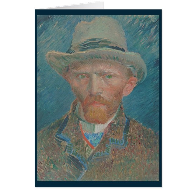 Cartão Autorretrato, Vincent van Gogh (Frente)