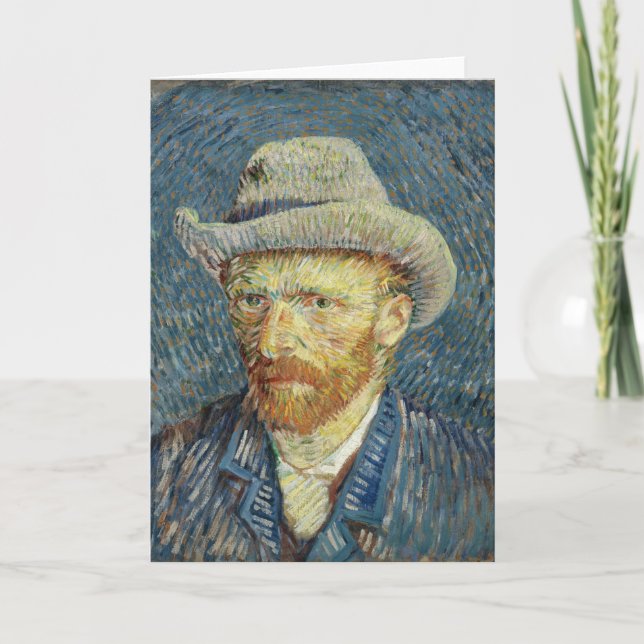 Cartão Autorretrato | Vincent van Gogh (Frente)