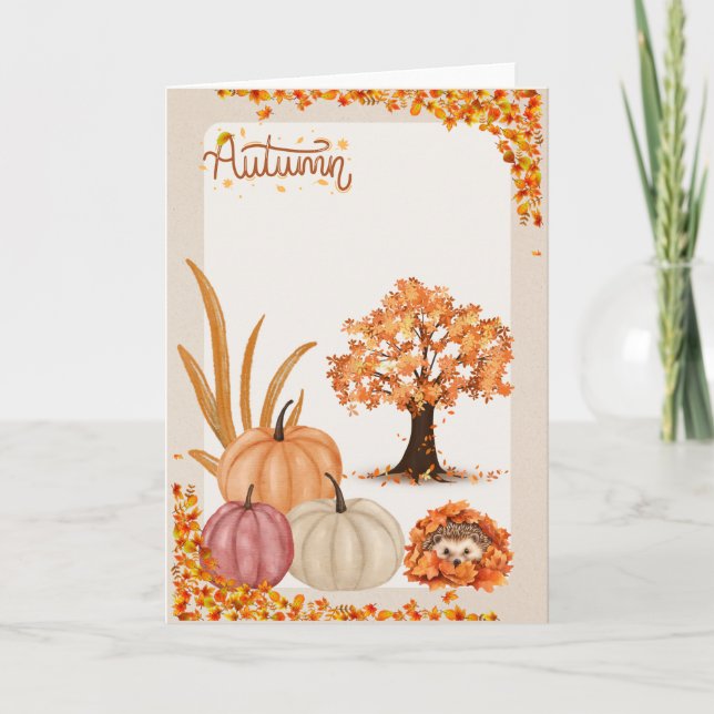 Cartão Autumn (Frente)