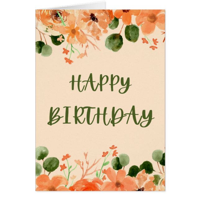 Cartão Autumn Blooms (Frente)