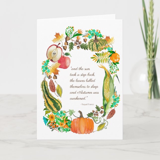 Cartão Autumn Card Art for Charity (Frente)