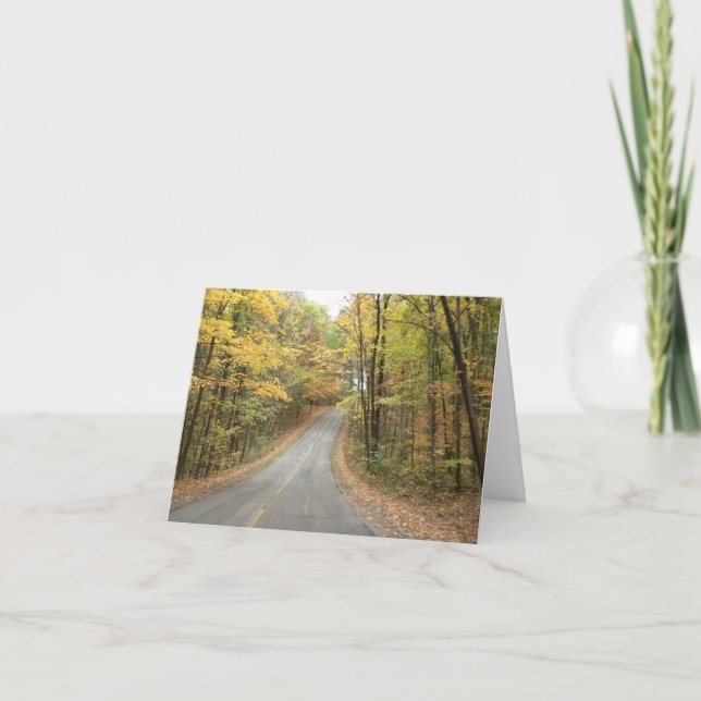 Cartão Autumn Drive Notecard (Frente)