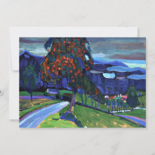Cartão Autumn em Murnau, famosa pintura.