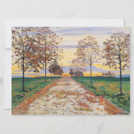 Cartão Autumn Evening (por Ferdinand Hodler)
