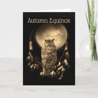 Autumn Fall Equinox Owl Moon Horses Dreamcatcher