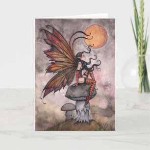 Cartão Autumn Fantasy Fairy Greeting Card