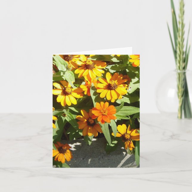 Cartão Autumn Flowers Note Card (Frente)