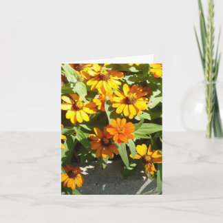 Cartão Autumn Flowers Note Card