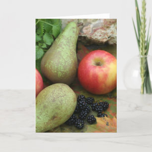 Cartão autumn fruit