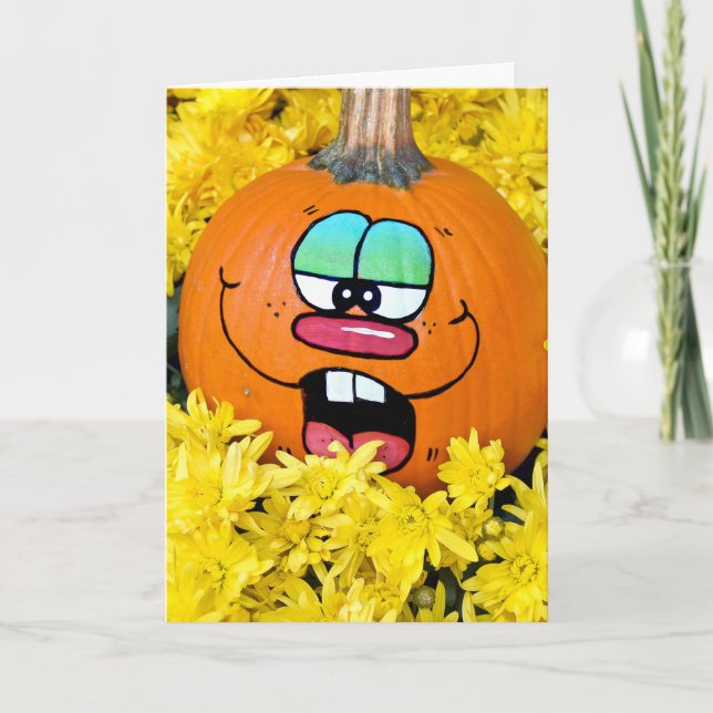 Cartão Autumn Getting Old Birth Humor Card (Frente)