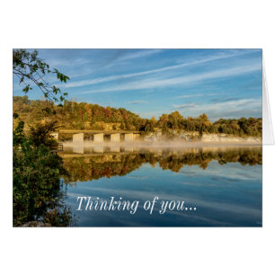 Cartão Autumn Glow Lake Springfield