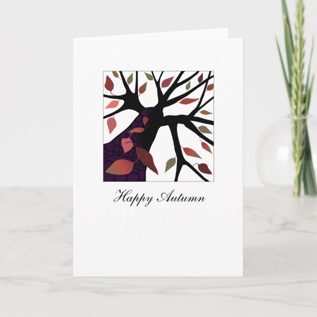Cartão Autumn Greeting Card (Frente)
