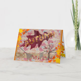 Cartão Autumn Greetings!