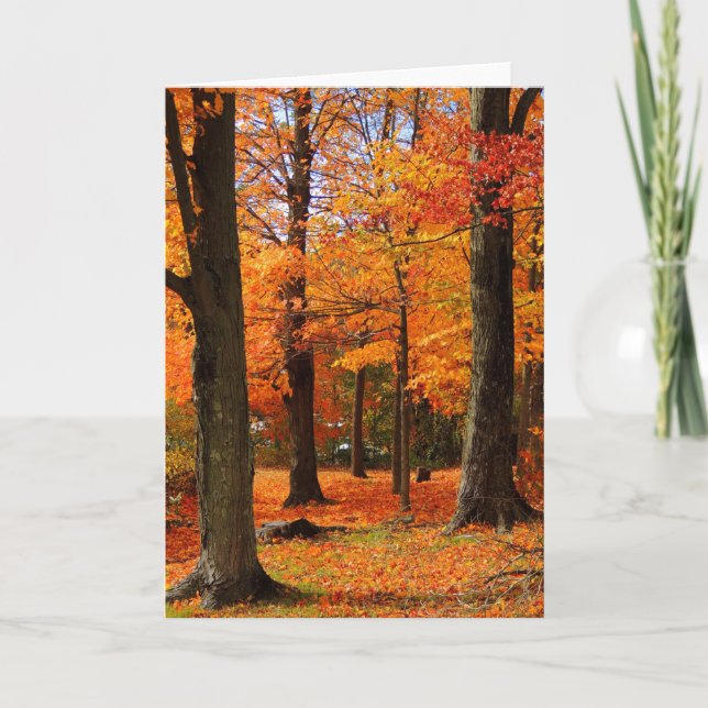 Cartão Autumn Greetings Card (Frente)