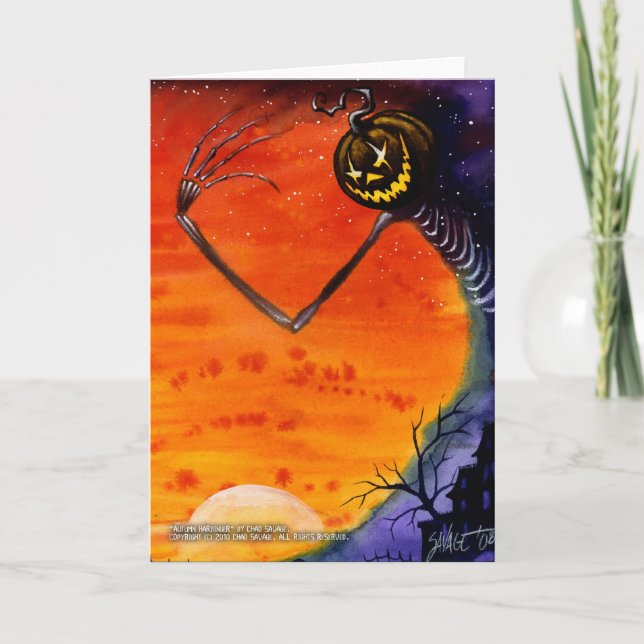 Cartão Autumn Harbinger Greeting Card (Frente)