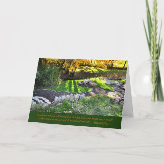 Cartão Autumn in the Grove