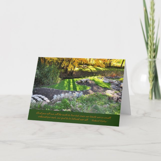 Cartão Autumn in the Grove (Frente)