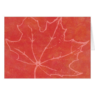 Cartão Autumn Leaf Art