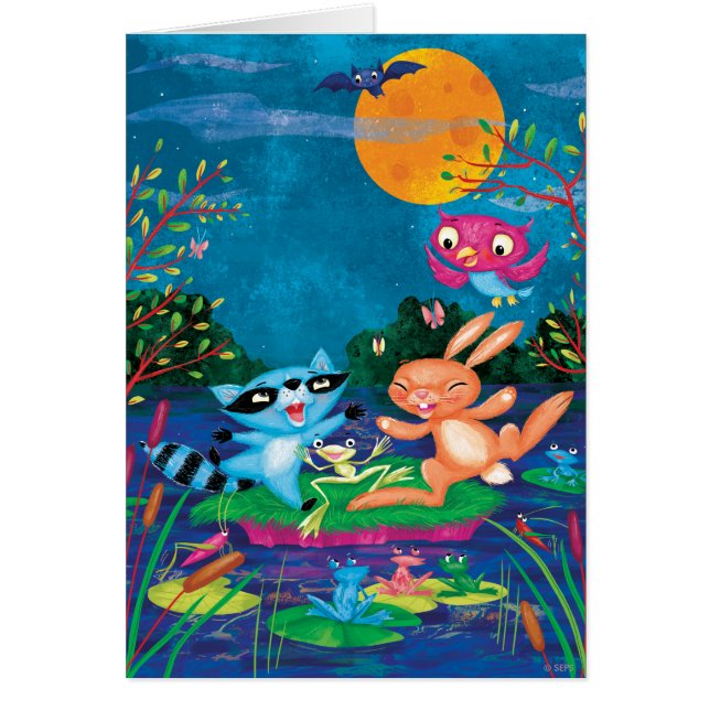 Cartão Autumn Moon (Frente)