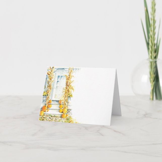 Cartão Autumn Porch (Frente)