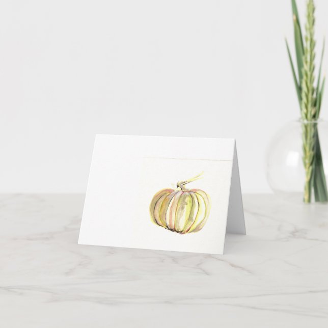 Cartão autumn pumpkin (Frente)