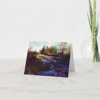 Cartão "Autumn" Queda Landscape Art