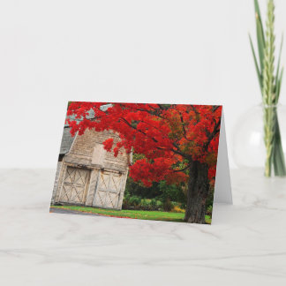 Cartão Autumn Red