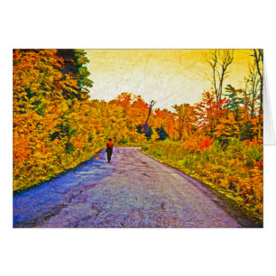 Cartão Autumn Stroll