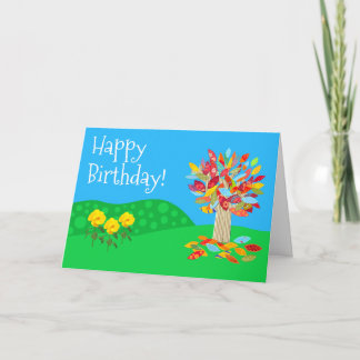 Cartão Autumn tree birthday card new by Jo Images
