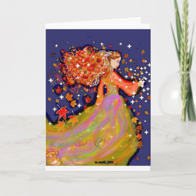 Cartão Autumn Walks (Frente)